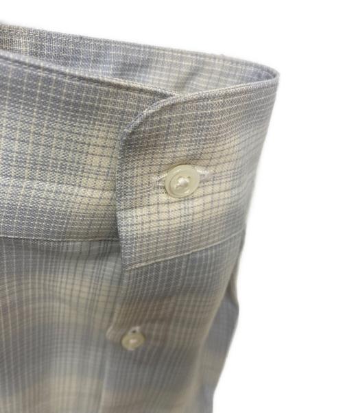 FUJI（フジ）FUJI (フジ) WOOL CHECK STANDARD SHIRT グレー サイズ:5の古着・服飾アイテム