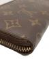 中古・古着 LOUIS VUITTON (ルイ ヴィトン) ラウンドファスナー財布/M60744 ブラウン：15000円