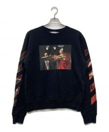 OFFWHITE（オフホワイト）の古着「CARAVAGGIO COOTON SWEATSHIRT」｜ブラック