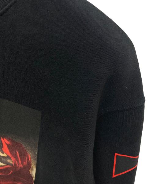 OFFWHITE（オフホワイト）OFFWHITE (オフホワイト) CARAVAGGIO COOTON SWEATSHIRT ブラック サイズ:Mの古着・服飾アイテム