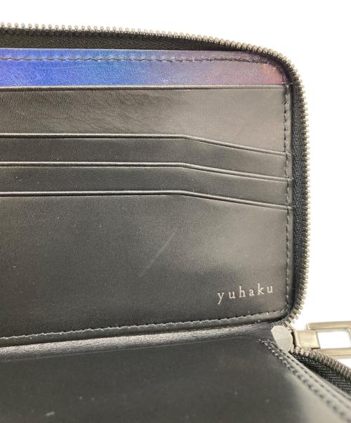 YUHAKU（ユハク）YUHAKU (ユハク) ラウンドファスナーウォレット ブルーの古着・服飾アイテム