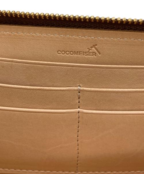 cocomeister（ココマイスター）COCOMEISTER (ココマイスター) ラウンドファスナー長財布 ベージュの古着・服飾アイテム