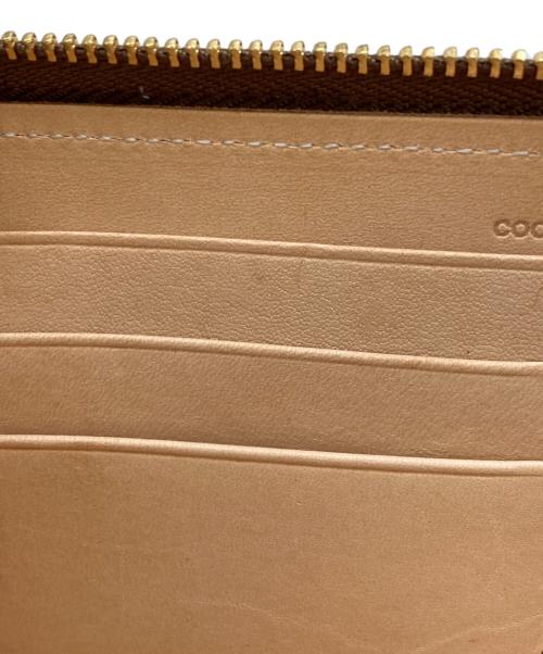 cocomeister（ココマイスター）COCOMEISTER (ココマイスター) ラウンドファスナー長財布 ベージュの古着・服飾アイテム