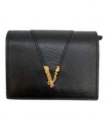 VERSACE（ヴェルサーチ）の古着「VIRTUS/コンパクトミニウォレット/1005973」｜ブラック