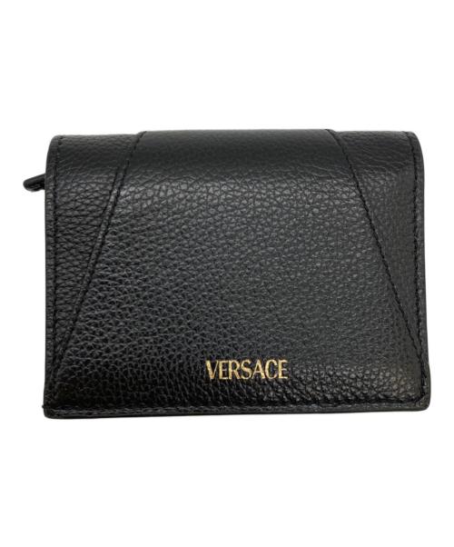 VERSACE（ヴェルサーチ）VERSACE (ヴェルサーチ) VIRTUS/コンパクトミニウォレット/1005973 ブラックの古着・服飾アイテム