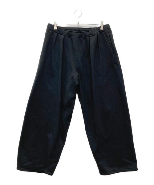 BEAMS（ビームス）BEAMS (ビームス) ワイドストレート ウィンドプルーフ スウェットパンツ ブラック サイズ:XLの古着・服飾アイテム