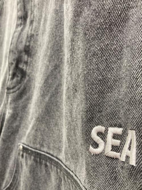 WIND AND SEA（ウィンダンシー）WIND AND SEA (ウィンダンシー) ダブルニーデニムパンツ グレー サイズ:Ｌの古着・服飾アイテム