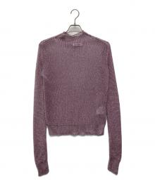 JIL SANDER（ジルサンダー）の古着「ワイヤーメッシュニット」｜ピンク