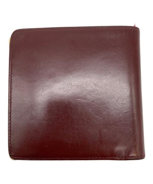 Cartier（カルティエ）Cartier (カルティエ) 2つ折りコンパクトウォレット レッドの古着・服飾アイテム