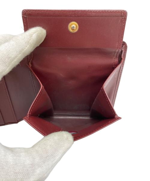 Cartier（カルティエ）Cartier (カルティエ) 2つ折りコンパクトウォレット レッドの古着・服飾アイテム