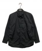 ATONエイトン）の古着「SHRINK BROAD OVERSIZED SHIRT」｜ブラック