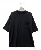 COMOLIコモリ）の古着「サマーウール半袖Tシャツ」｜ブラック