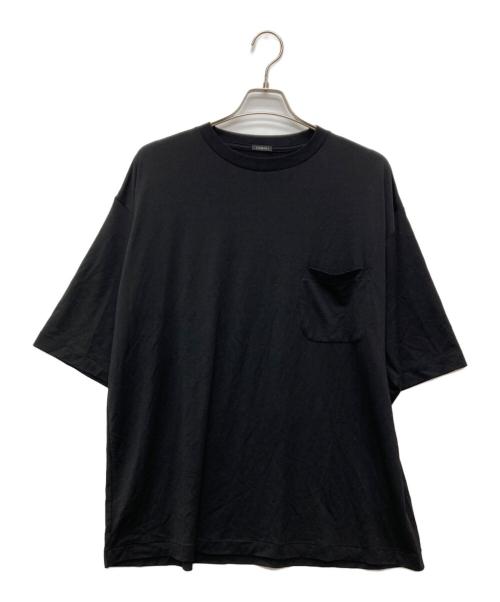 COMOLI（コモリ）COMOLI (コモリ) サマーウール半袖Tシャツ ブラック サイズ:4の古着・服飾アイテム