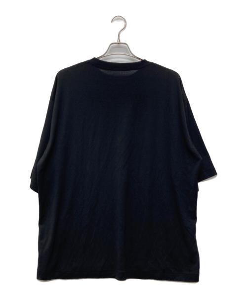 COMOLI（コモリ）COMOLI (コモリ) サマーウール半袖Tシャツ ブラック サイズ:4の古着・服飾アイテム