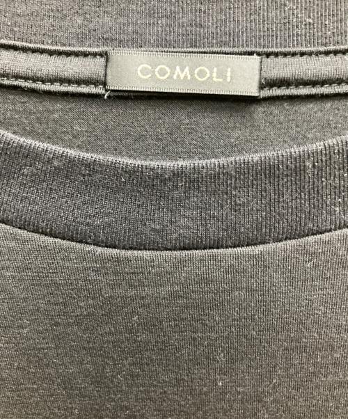 COMOLI（コモリ）COMOLI (コモリ) サマーウール半袖Tシャツ ブラック サイズ:4の古着・服飾アイテム