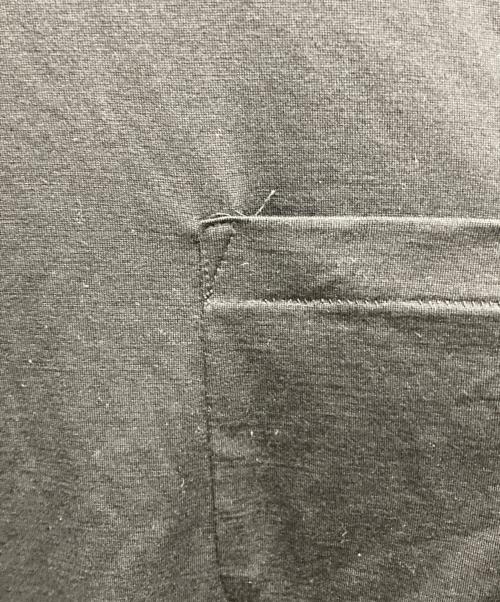 COMOLI（コモリ）COMOLI (コモリ) サマーウール半袖Tシャツ ブラック サイズ:4の古着・服飾アイテム