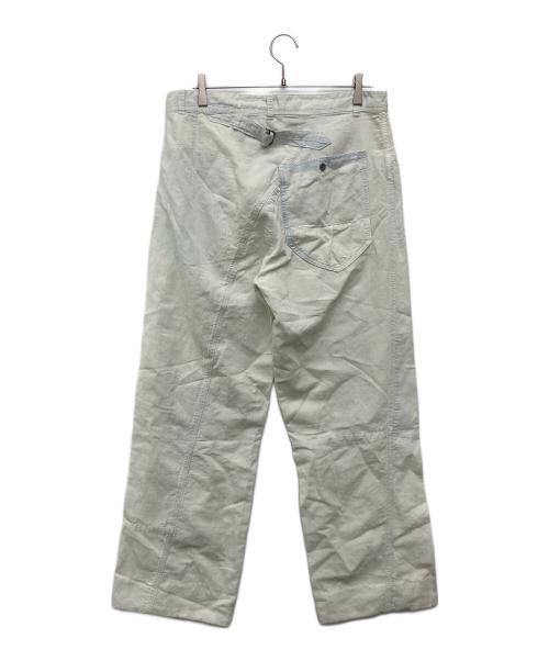 NICENESS（ナイスネス）NICENESS (ナイスネス) DICILLO/アーティキュレイテッドワークトラウザー ブルー サイズ:Ｌの古着・服飾アイテム