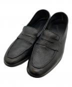IL MOCASSINOイルモカシーノ）の古着「ディアスキン ローファー」｜ブラック