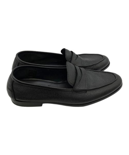 IL MOCASSINO（イルモカシーノ）IL MOCASSINO (イルモカシーノ) ディアスキン ローファー ブラック サイズ:42の古着・服飾アイテム