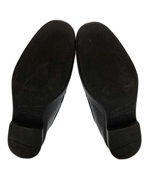IL MOCASSINO（イルモカシーノ）IL MOCASSINO (イルモカシーノ) ディアスキン ローファー ブラック サイズ:42の古着・服飾アイテム