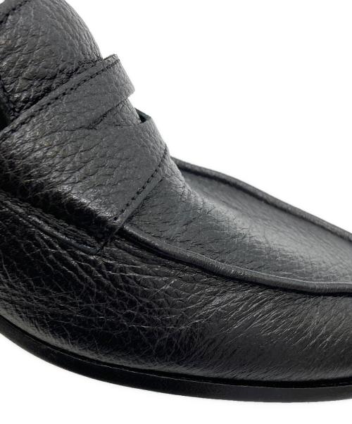 IL MOCASSINO（イルモカシーノ）IL MOCASSINO (イルモカシーノ) ディアスキン ローファー ブラック サイズ:42の古着・服飾アイテム