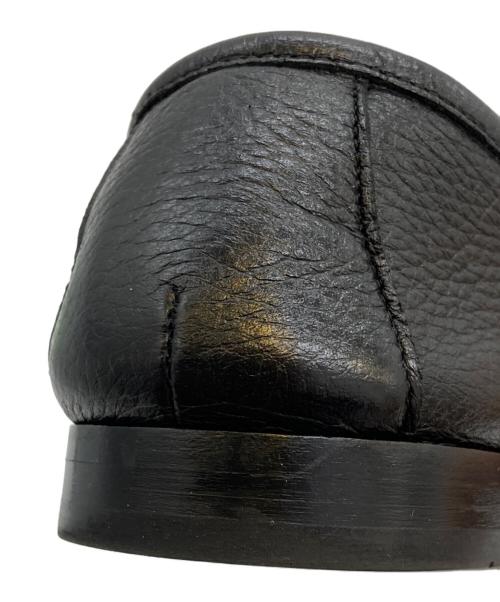 IL MOCASSINO（イルモカシーノ）IL MOCASSINO (イルモカシーノ) ディアスキン ローファー ブラック サイズ:42の古着・服飾アイテム