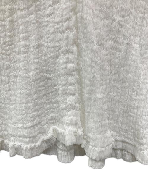 me ISSEY MIYAKE（ミーイッセイ ミヤケ）me ISSEY MIYAKE (ミーイッセイ ミヤケ) シワプリーツブラウス ホワイト サイズ:freeの古着・服飾アイテム