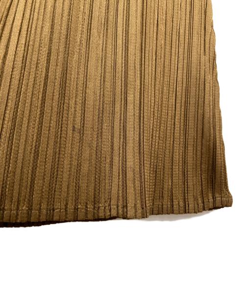 PLEATS PLEASE（プリーツプリーズ）PLEATS PLEASE (プリーツプリーズ) プリーツフレアパンツ ブラウン サイズ:2の古着・服飾アイテム