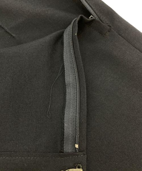JUNYA WATANABE COMME des GARCONS（ジュンヤワタナベ コムデギャルソン）JUNYA WATANABE COMME des GARCONS (ジュンヤワタナベ コムデギャルソン) ウールポプリンヘムフレアスカート/JS-10051M ネイビー サイズ:Ｍの古着・服飾アイテム
