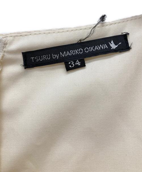 TSURU by MARIKO OIKAWA（ツルバイマリコオイカワ）TSURU by MARIKO OIKAWA (ツルバイマリコオイカワ) Daria/スクエアネックワンピース ベージュ サイズ:34の古着・服飾アイテム
