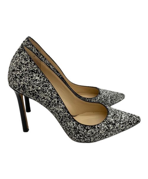 JIMMY CHOO（ジミーチュウ）JIMMY CHOO (ジミーチュウ) Romy ポインテッドトゥパンプス ホワイト×ブラック サイズ:35・1/2の古着・服飾アイテム