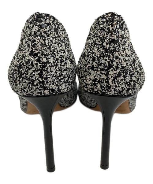 JIMMY CHOO（ジミーチュウ）JIMMY CHOO (ジミーチュウ) Romy ポインテッドトゥパンプス ホワイト×ブラック サイズ:35・1/2の古着・服飾アイテム