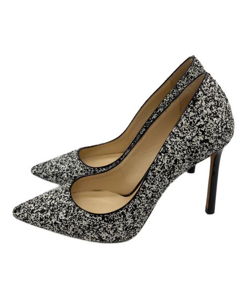 JIMMY CHOO（ジミーチュウ）JIMMY CHOO (ジミーチュウ) Romy ポインテッドトゥパンプス ホワイト×ブラック サイズ:35・1/2の古着・服飾アイテム