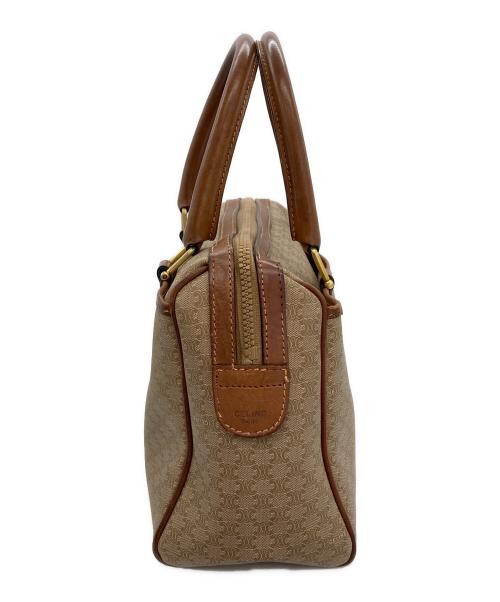 CELINE（セリーヌ）CELINE (セリーヌ) マカダムボストンバッグ ブラウンの古着・服飾アイテム