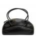 PRADA（プラダ）の古着「レザーパイピングボウリングバッグ」｜ブラック