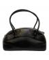 PRADA (プラダ) レザーパイピングボウリングバッグ ブラック：25000円