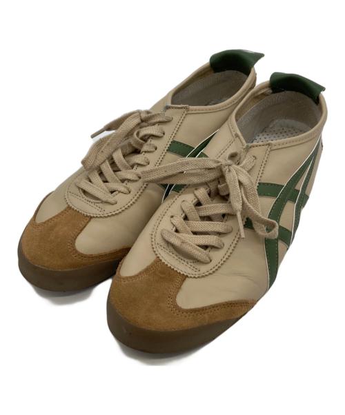 Onitsuka Tiger（オニツカタイガー）Onitsuka Tiger (オニツカタイガー) MEXICO66ローカットスニーカー ベージュ サイズ:27.5の古着・服飾アイテム