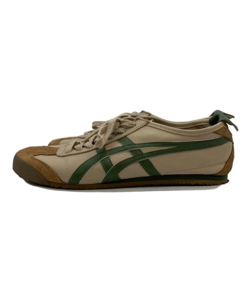 Onitsuka Tiger（オニツカタイガー）Onitsuka Tiger (オニツカタイガー) MEXICO66ローカットスニーカー ベージュ サイズ:27.5の古着・服飾アイテム