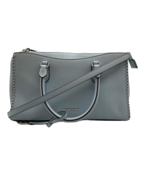 MICHAEL KORS（マイケルコース）MICHAEL KORS (マイケルコース) トップジップ サッチェル ミディアム ブルーの古着・服飾アイテム