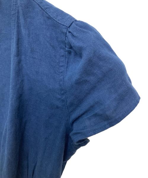 POLO RALPH LAUREN（ポロ・ラルフローレン）POLO RALPH LAUREN (ポロ・ラルフローレン) リネンワンピース ネイビーの古着・服飾アイテム