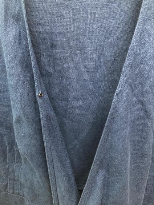 POLO RALPH LAUREN（ポロ・ラルフローレン）POLO RALPH LAUREN (ポロ・ラルフローレン) リネンワンピース ネイビーの古着・服飾アイテム