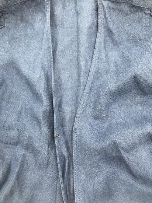 POLO RALPH LAUREN（ポロ・ラルフローレン）POLO RALPH LAUREN (ポロ・ラルフローレン) リネンワンピース ネイビーの古着・服飾アイテム