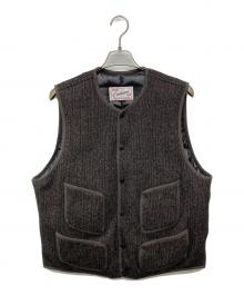 Subculture（サブカルチャー）の古着「BEACH CLOTH DOWN VEST」｜ブラウン