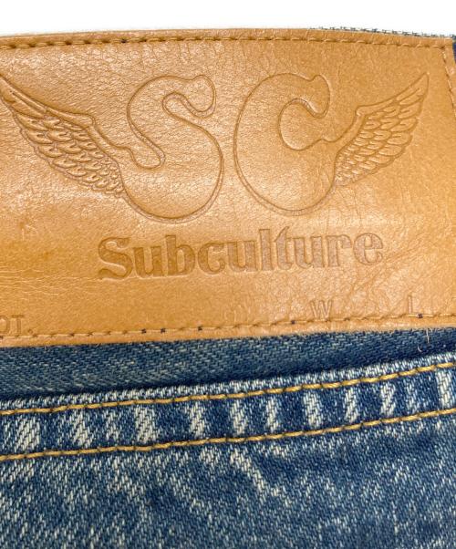 Subculture（サブカルチャー）Subculture (サブカルチャー) 66 加工セルヴィッジデニムパンツ インディゴ サイズ:2の古着・服飾アイテム