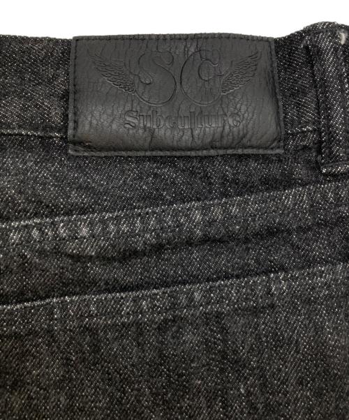 Subculture（サブカルチャー）Subculture (サブカルチャー) DENIM PANTS S01XX BLACK / RIGID ブラック サイズ:W32の古着・服飾アイテム