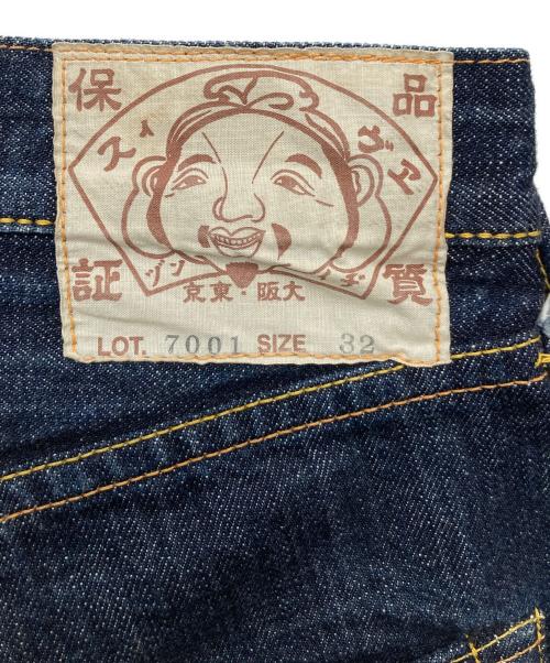 EVISU（エヴィス）EVISU (エヴィス) 7001 カモメペイントデニムハーフパンツ/7001 インディゴ サイズ:W32の古着・服飾アイテム
