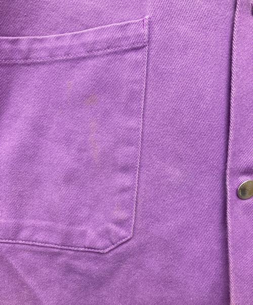 RAF SIMONS（ラフシモンズ）RAF SIMONS (ラフシモンズ) DENIM LABO COAT パープル サイズ:44の古着・服飾アイテム