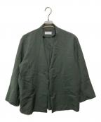 MARKAマーカ）の古着「LAPELLESS SHIRT JACKET」｜グリーン