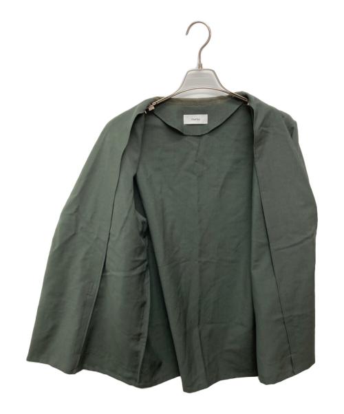 MARKA（マーカ）MARKA (マーカ) LAPELLESS SHIRT JACKET グリーン サイズ:1の古着・服飾アイテム