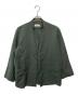 MARKA（マーカ）の古着「LAPELLESS SHIRT JACKET」｜グリーン